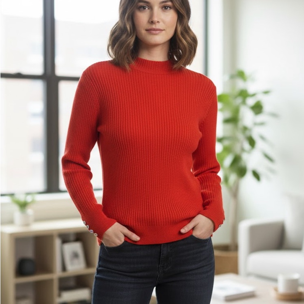 CABLE & GAUGE Mock Neck BNWT